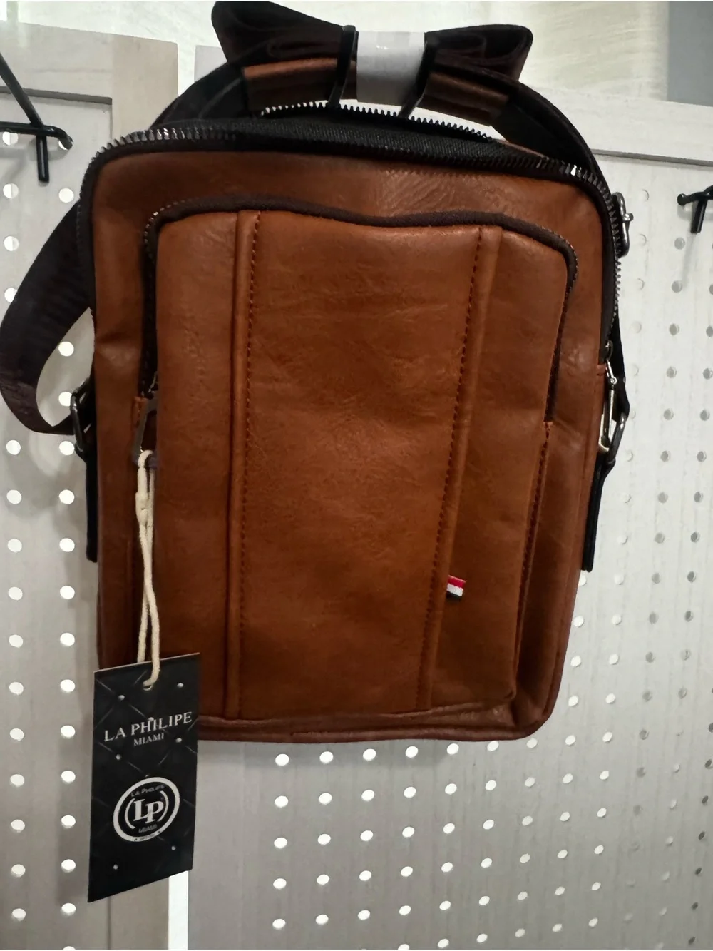 Brown Leather Crossbody Bag for Women